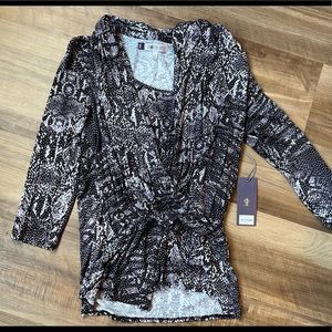 Wrap Long Sleeve Blouse small